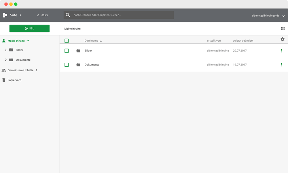 Bild: gesicherter Bereich
